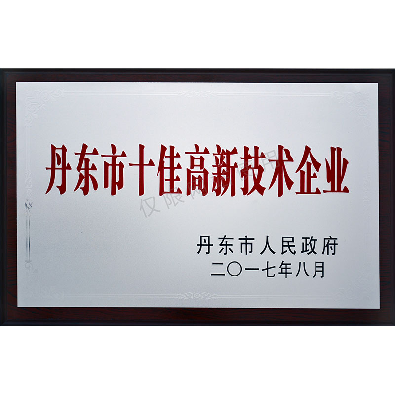 丹东市十佳高新技术企业